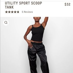 SKIMS utility sports tank- Onyx